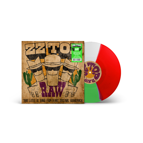Raw Christmas Red, White and Green Limited Edition LP – ZZ Top 
