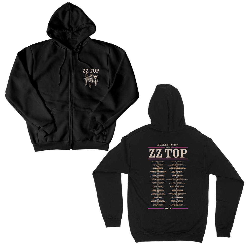 2021 A Celebration With ZZ Top Hoodie (ADMAT HOODIE) Front & Back
